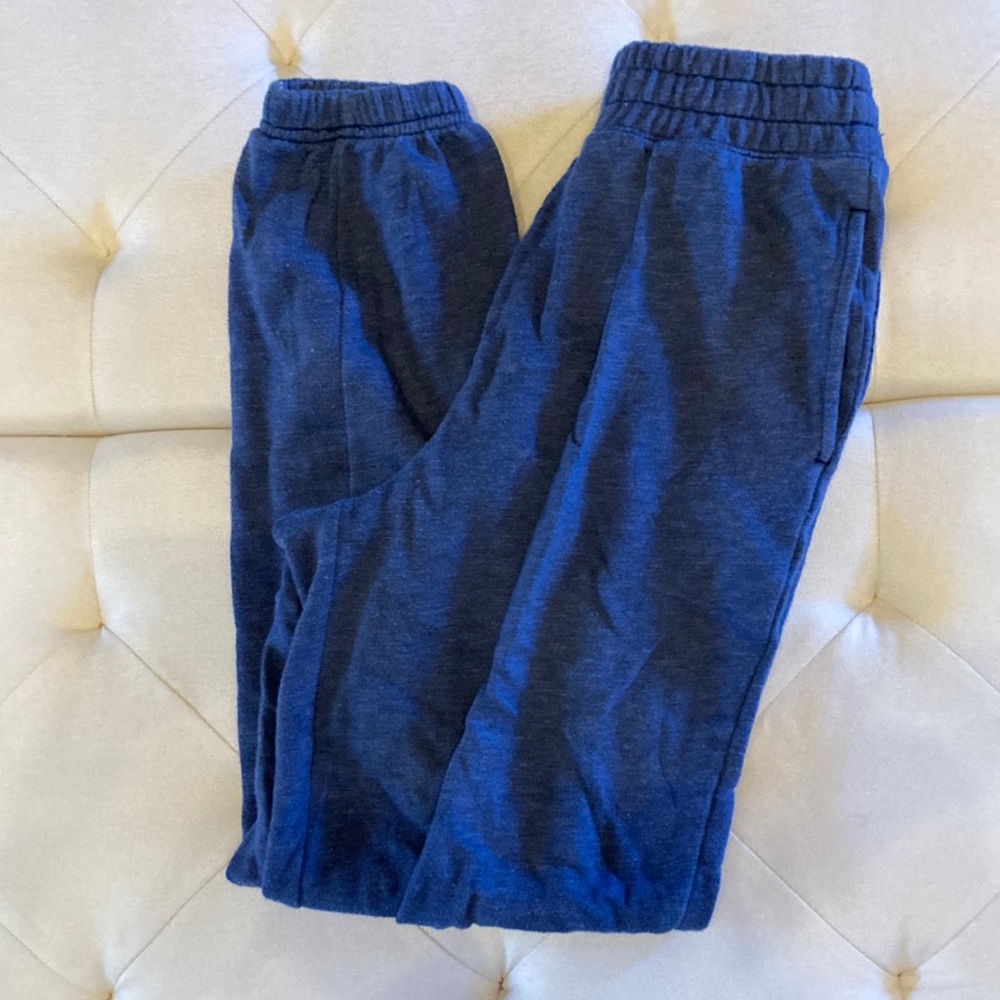 Blue American eagle sweatpants with adjustable waist